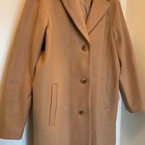 Gap Long Top Coat Camel NEVER WORN